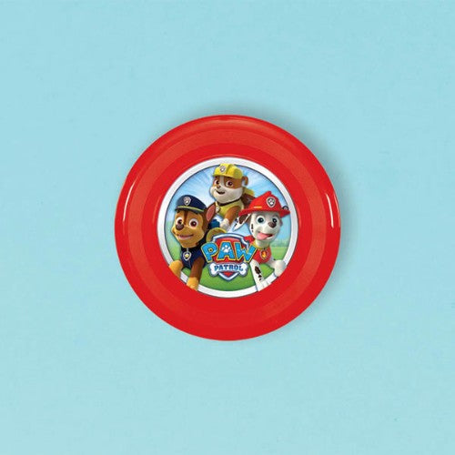 Paw Patrol-themed 10cm flying discs for outdoor fun, perfect as party favors for kids' celebrations and playdates.