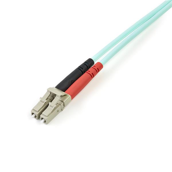 Fiber Optic Cable - 10 Gb Aqua - Multimode Duplex 50/125 - LSZH - LC/LC - 2 m