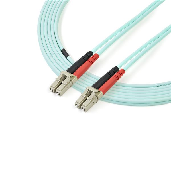 Fiber Optic Cable - 10 Gb Aqua - Multimode Duplex 50/125 - LSZH - LC/LC - 3 m