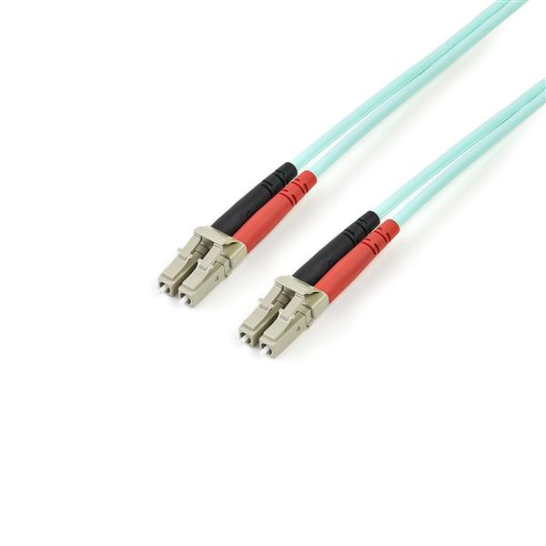 Fiber Optic Cable - 10 Gb Aqua - Multimode Duplex 50/125 - LSZH - LC/LC - 3 m