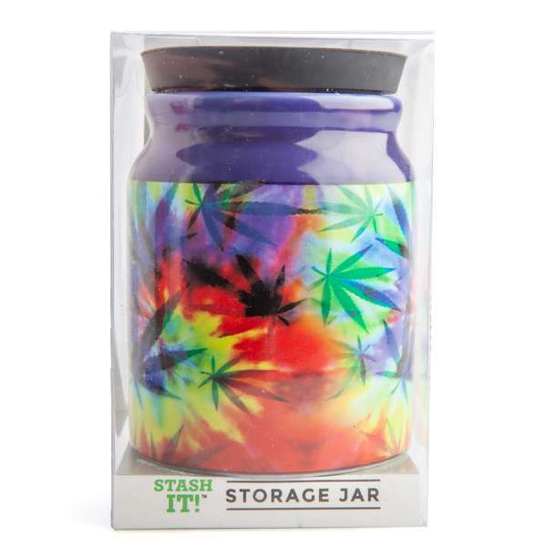 Large Rainbow Weed Storage Jar - Stash It!