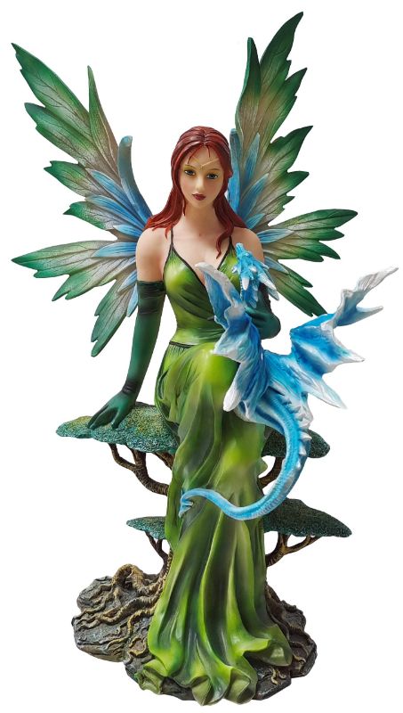 Ornament - Spring Fairy Blue Dragon (56cm)