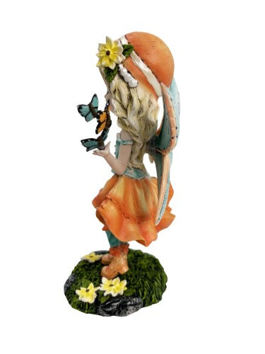 Ornament - Cute Summer Fairy with Butterflies (19cm)