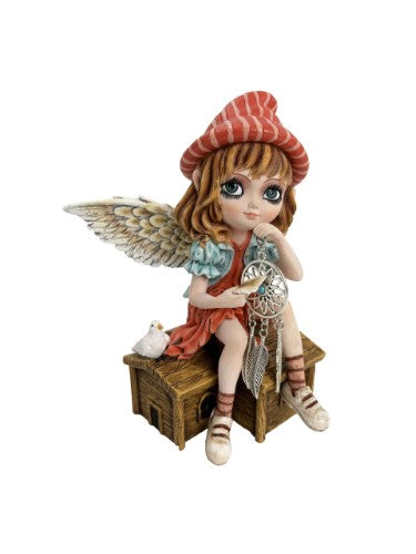 Ornament - Cute Angel with Dreamcatcher (16cm)