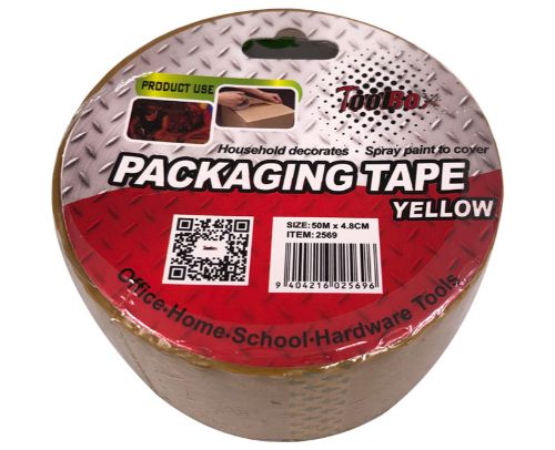 Packaging Tape - Yellow 48mm X 50m (12 Units)