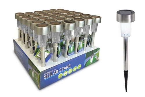 Solar Stake - Stainless Steel 36cm (Set Of 6)