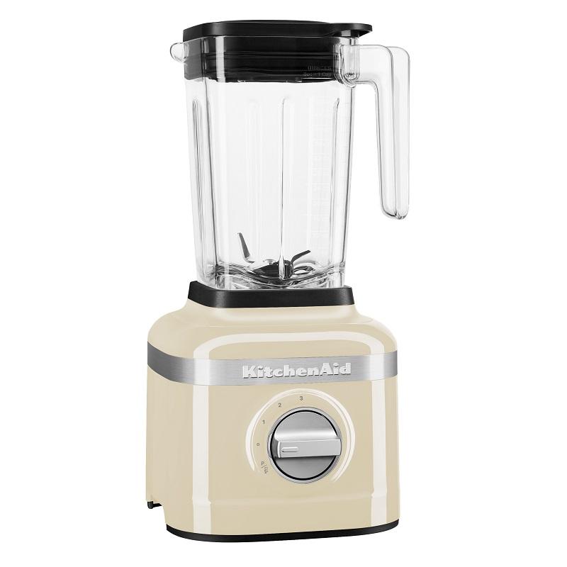 KitchenAid K150 Ice Crushing Blender in Almond Cream, featuring 3 speeds and a dedicated ice crush setting for smoothies and more.
