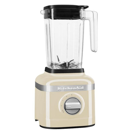 KitchenAid K150 Ice Crushing Blender in Almond Cream, featuring 3 speeds and a dedicated ice crush setting for smoothies and more.