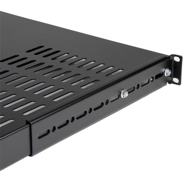 1U Adjustable Depth Vented Server Rack Shelf