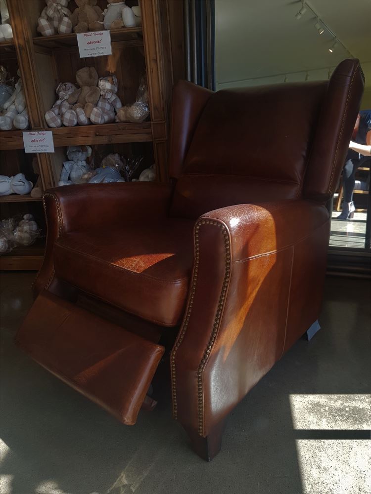 Recliner Leather - Stratford Vintage Cigar Brown