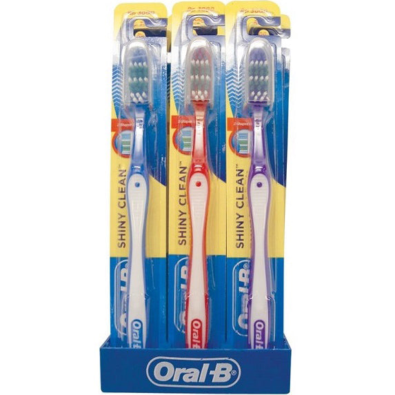 Oral B Toothbrush “Shiny Clean” - Carton of 12