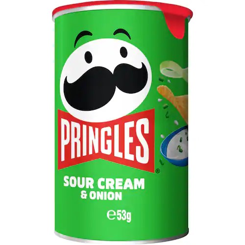 Pringles Sour Cream & Onion 53g - Carton of 12
