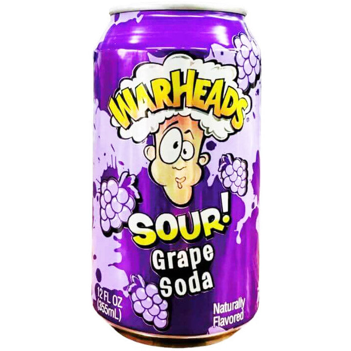Warheads Drink Sour Grape 355ml - Carton of 12