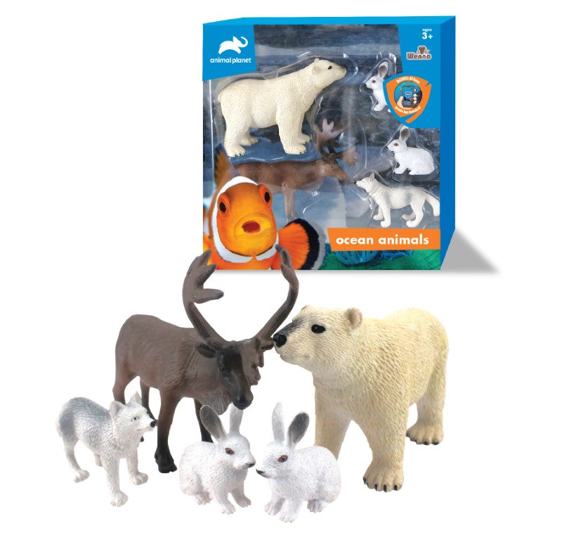 POLAR ANIMALS Toy Set - AP (5PC WINDOW BOX)