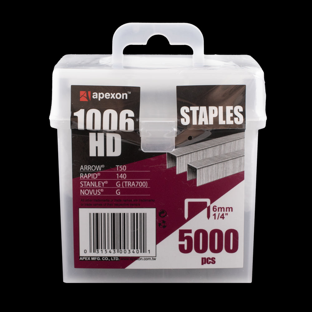 APEXON 6mm Staples - 5000pc