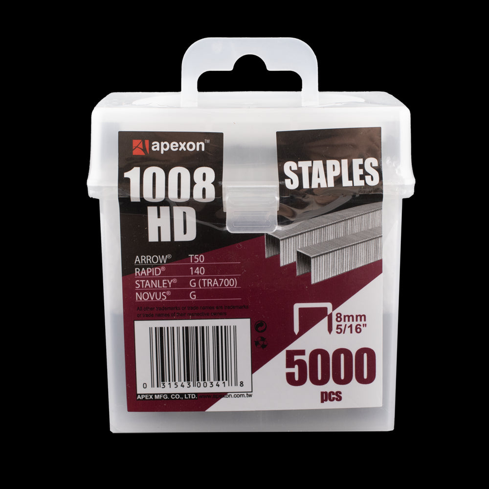 APEXON 8mm Staples - 5000pc