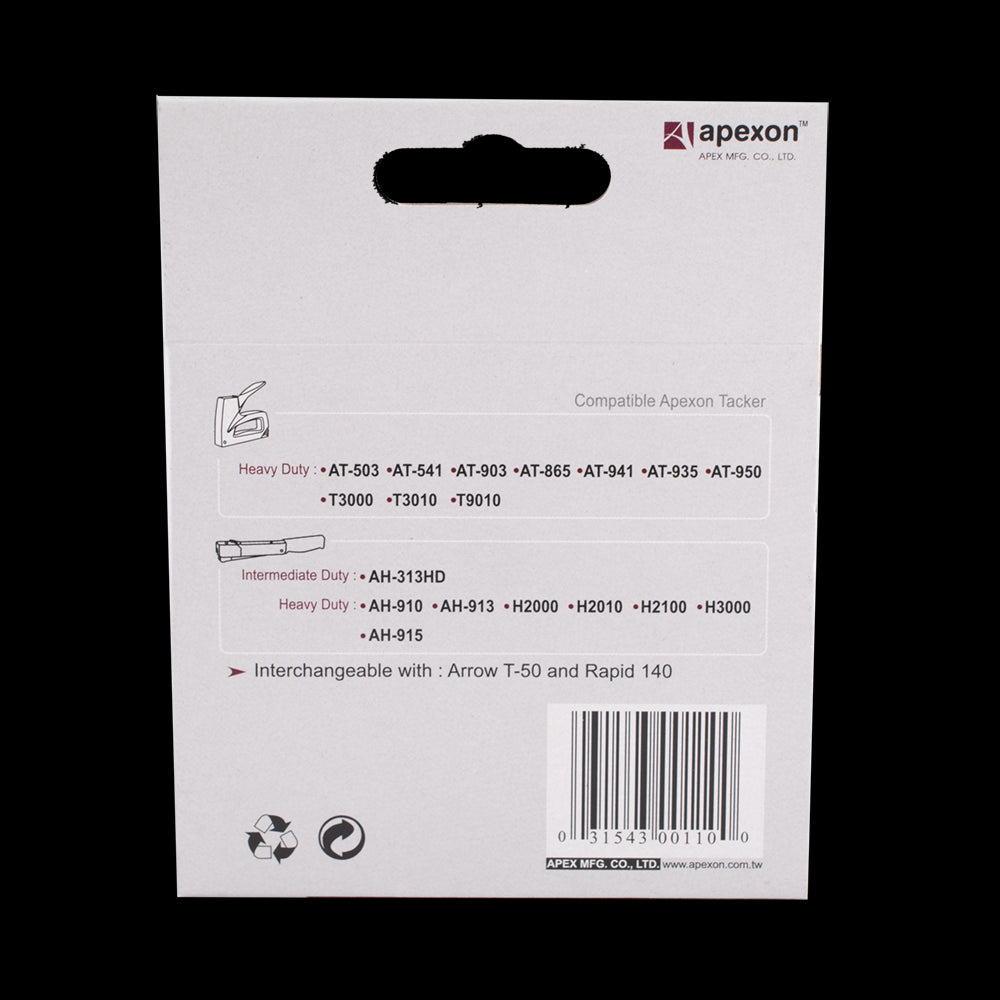 APEXON 10mm Staples - 2000pc