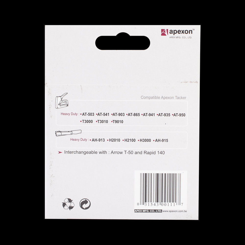 APEXON 12mm Staples - 2000pc