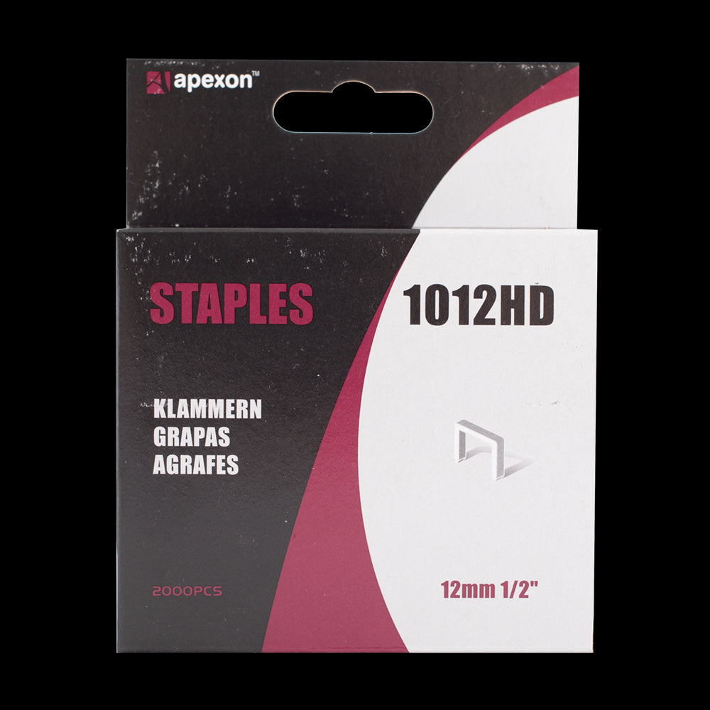 APEXON 12mm Staples - 2000pc