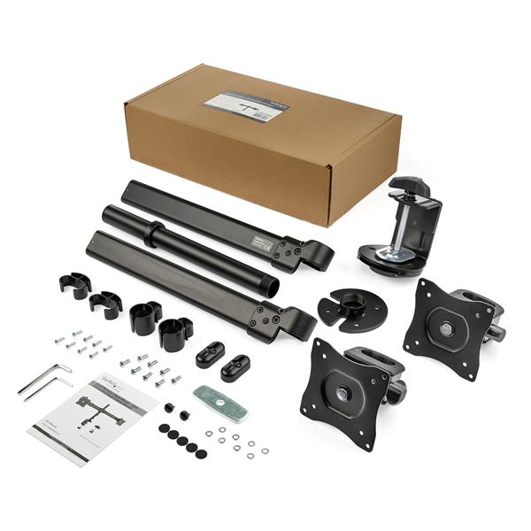 Desk-Mount Dual-Monitor Arm - For up to 27" Monitors