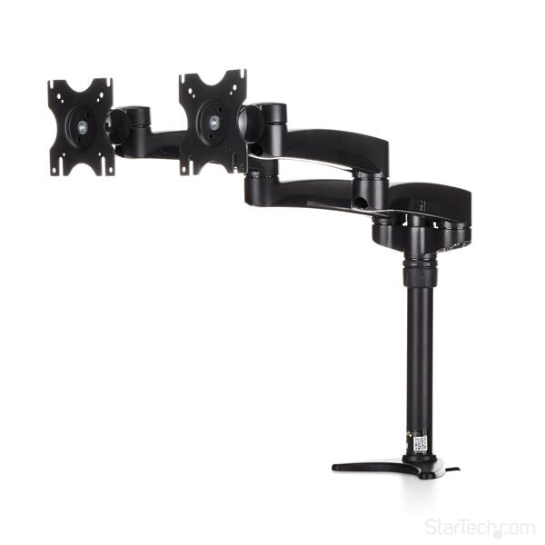 Desk-Mount Dual Monitor Arm - Articulating