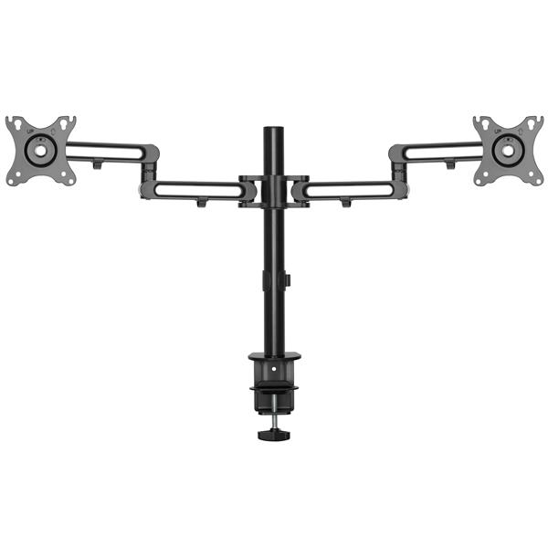 Desk Mount Dual Monitor Arm - Desk Clamp - Articulating - VESA