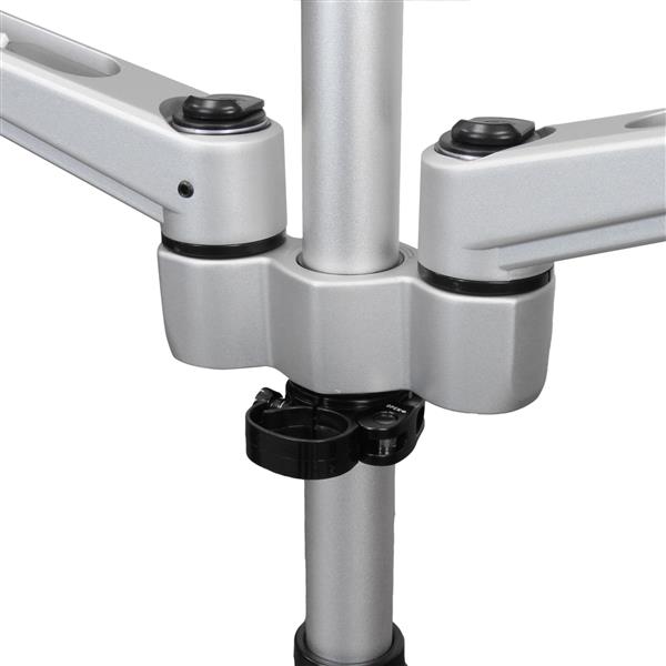 Desk Mount Dual Monitor Arm - Full Motion - Tool-less - Up to 30" VESA Monitors