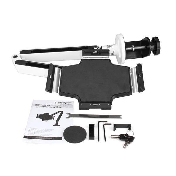Desk-Mount Tablet Stand - Articulating Arm - For iPad or Android