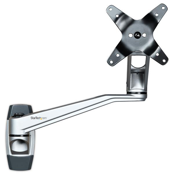 Wall Mount Monitor Arm - 20.4" Swivel Arm - up to 34" VESA