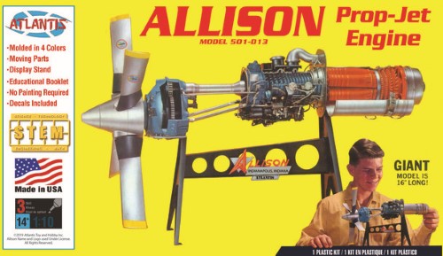 Plastic Kitset - Atlantis -1/10 Allison Prop Jet Engine