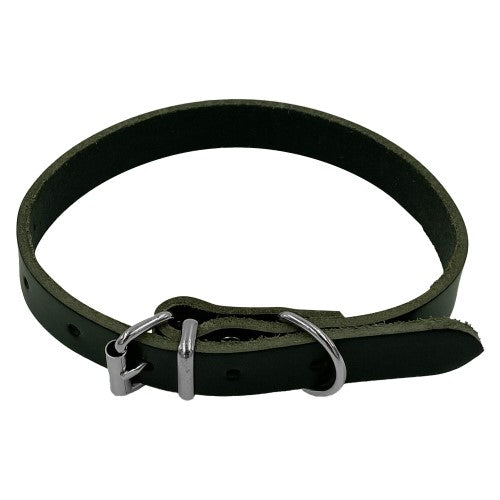 Taurus Coloured Leather Collar 16mm X 405mm Black
