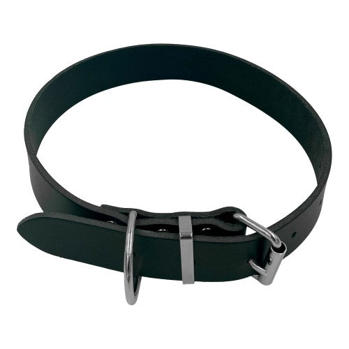 Taurus Coloured Leather Collar 30mm X 660mm Black