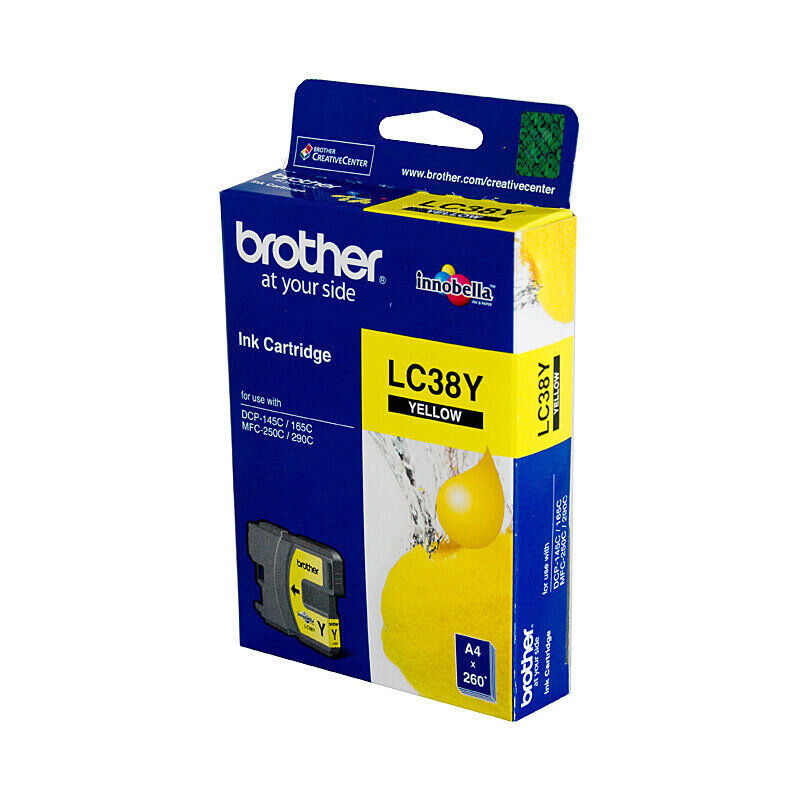 Brother LC38 Yellow Ink Cartridge