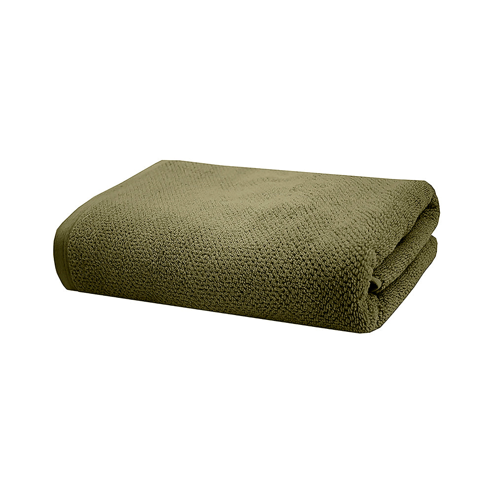 Angove 2pack Bath Sheet 80x160cm Olive- Bambury
