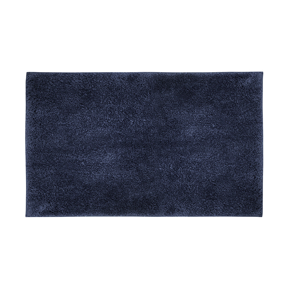 Microplush Large Bath Mat 50 x 80cm Navy- Bambury