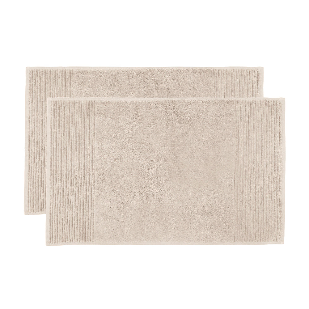 Elvire Bath Mat 2 Pack Buff- Bambury