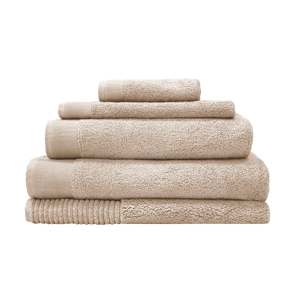 Elvire Bath Towel 2 Pack Buff- Bambury