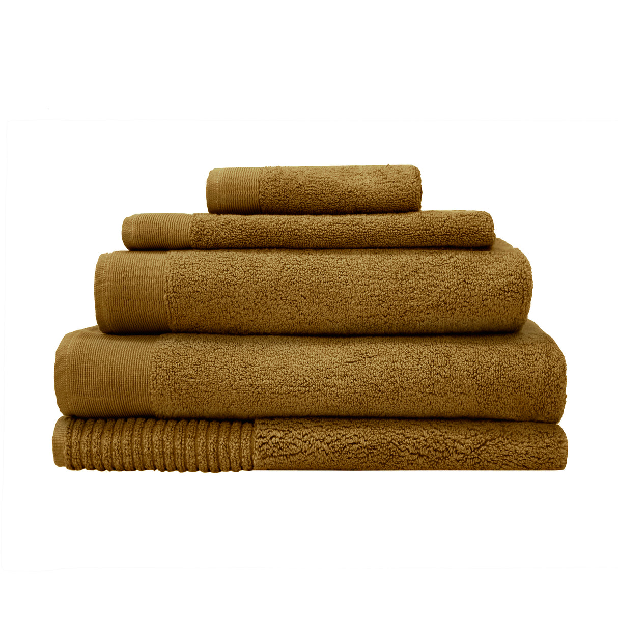 Elvire Hand Towel 4 Pack Tobacco- Bambury