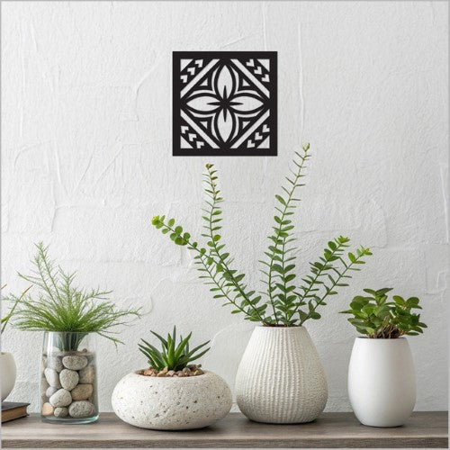 Black Acrylic Square: Tapa 2 Art Squares