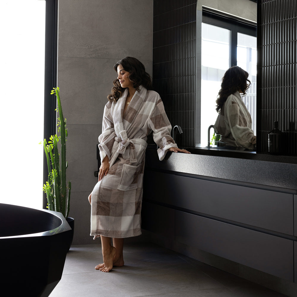 Charlie Ultraplush Robe Nougat L/XL