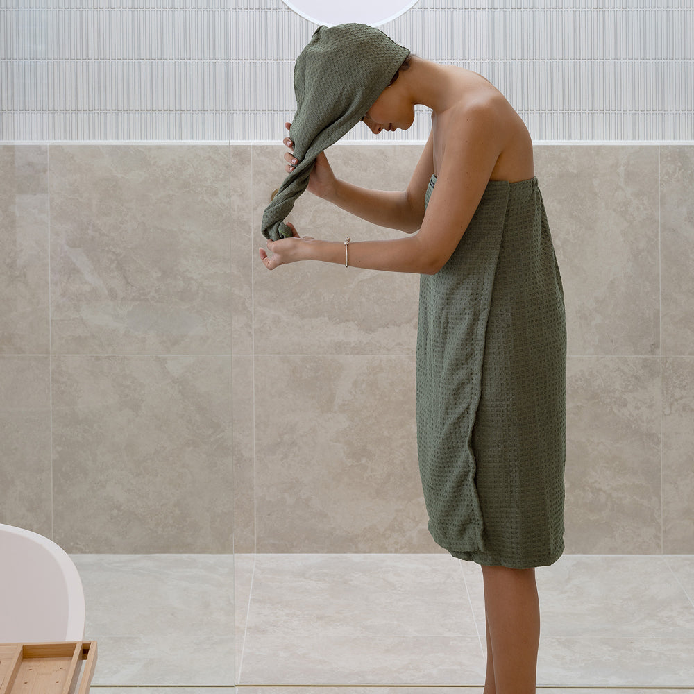 Matrix Microfibre Hair Wrap Moss- Bambury