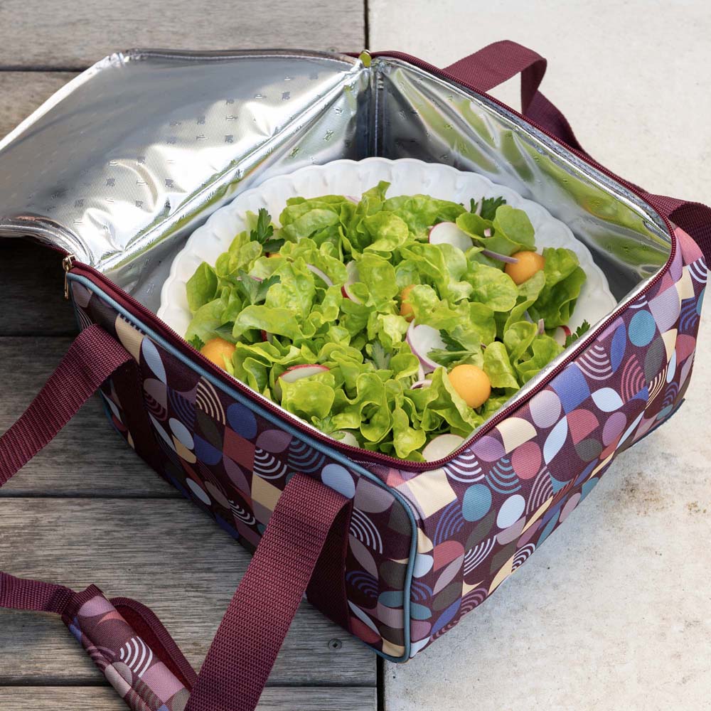 Aruna Insulated Square Food Carrier 30 x 30 x 18cm Bambury