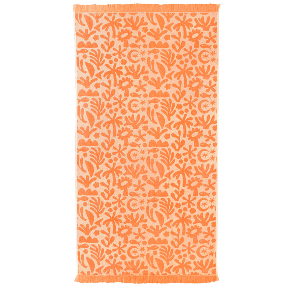 HiLo Beach Towel Holiday - Peach - BAMBURY