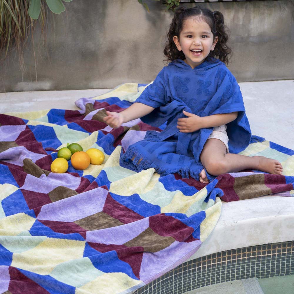 Tessa Jacquard Cotton Beach Blanket Towel 170 x 170cm Bambury