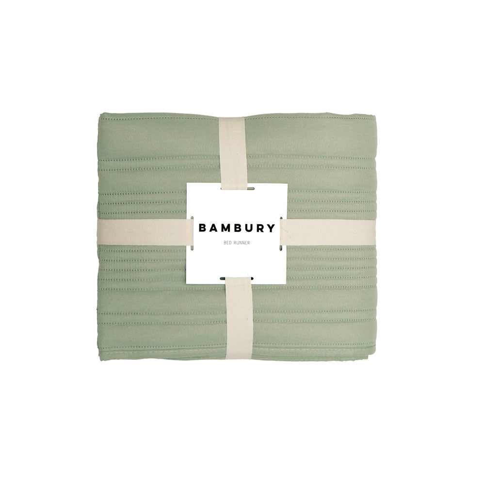 Flinders Bed Runner Sage - BAMBURY
