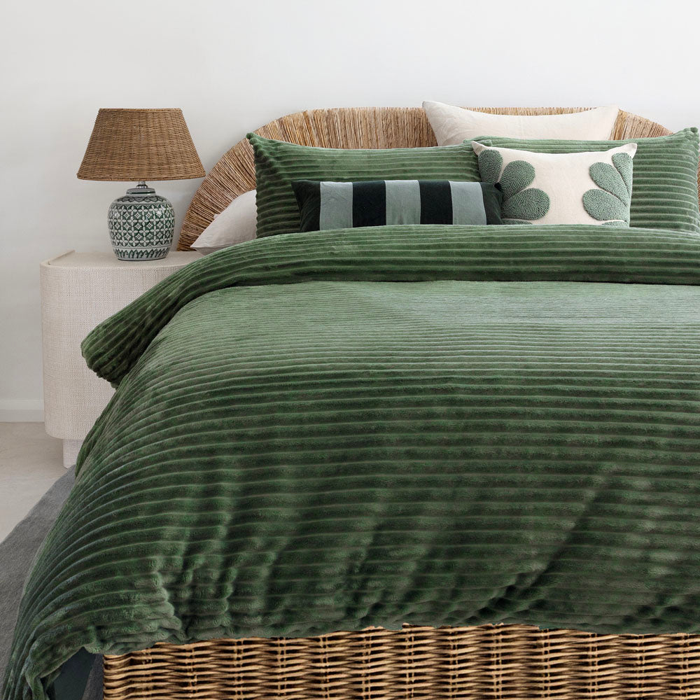 Channel Duvet / Quilt Cover Set Juniper King - Bambury