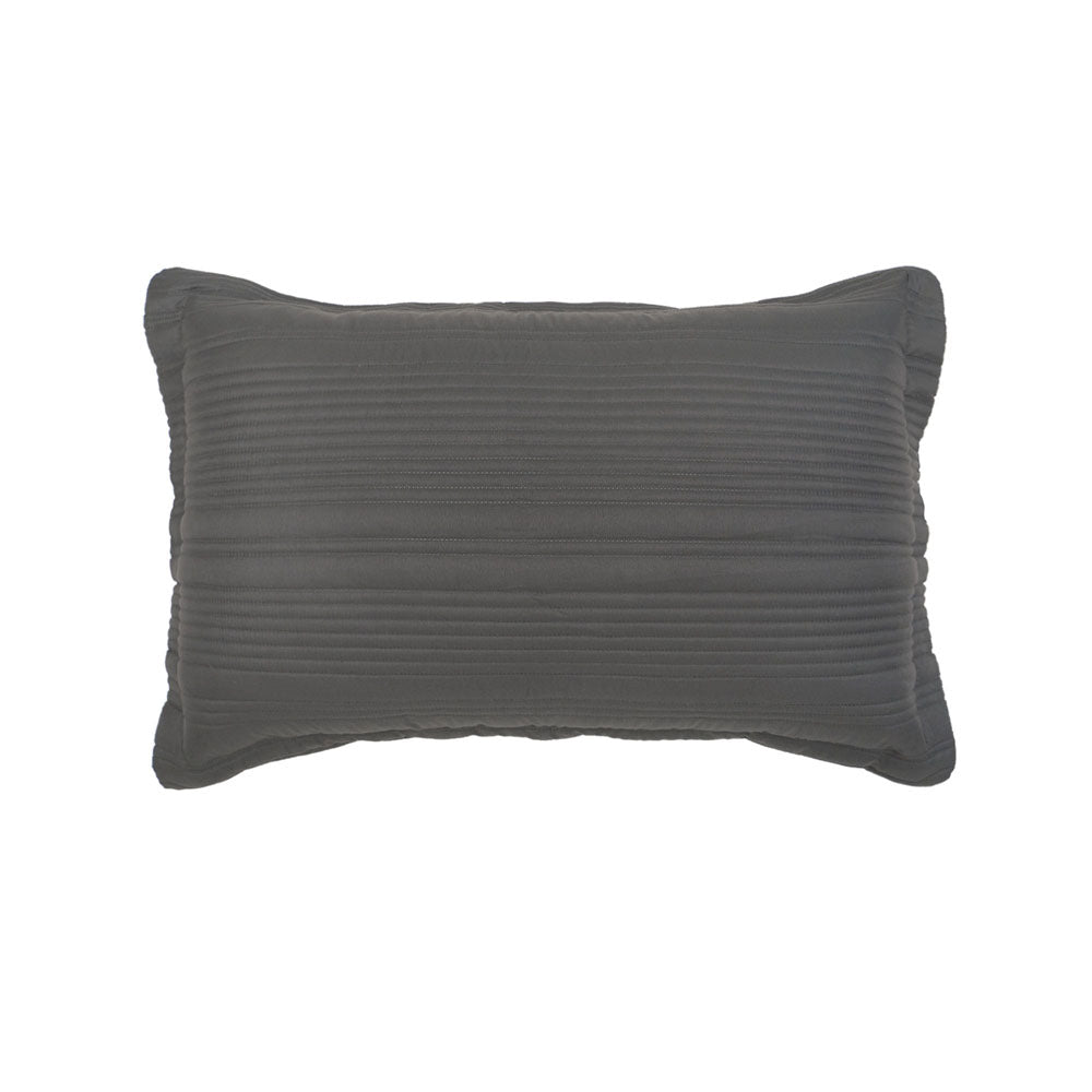 Flinders Coverlet Set Charcoal Single / Double - BAMBURY