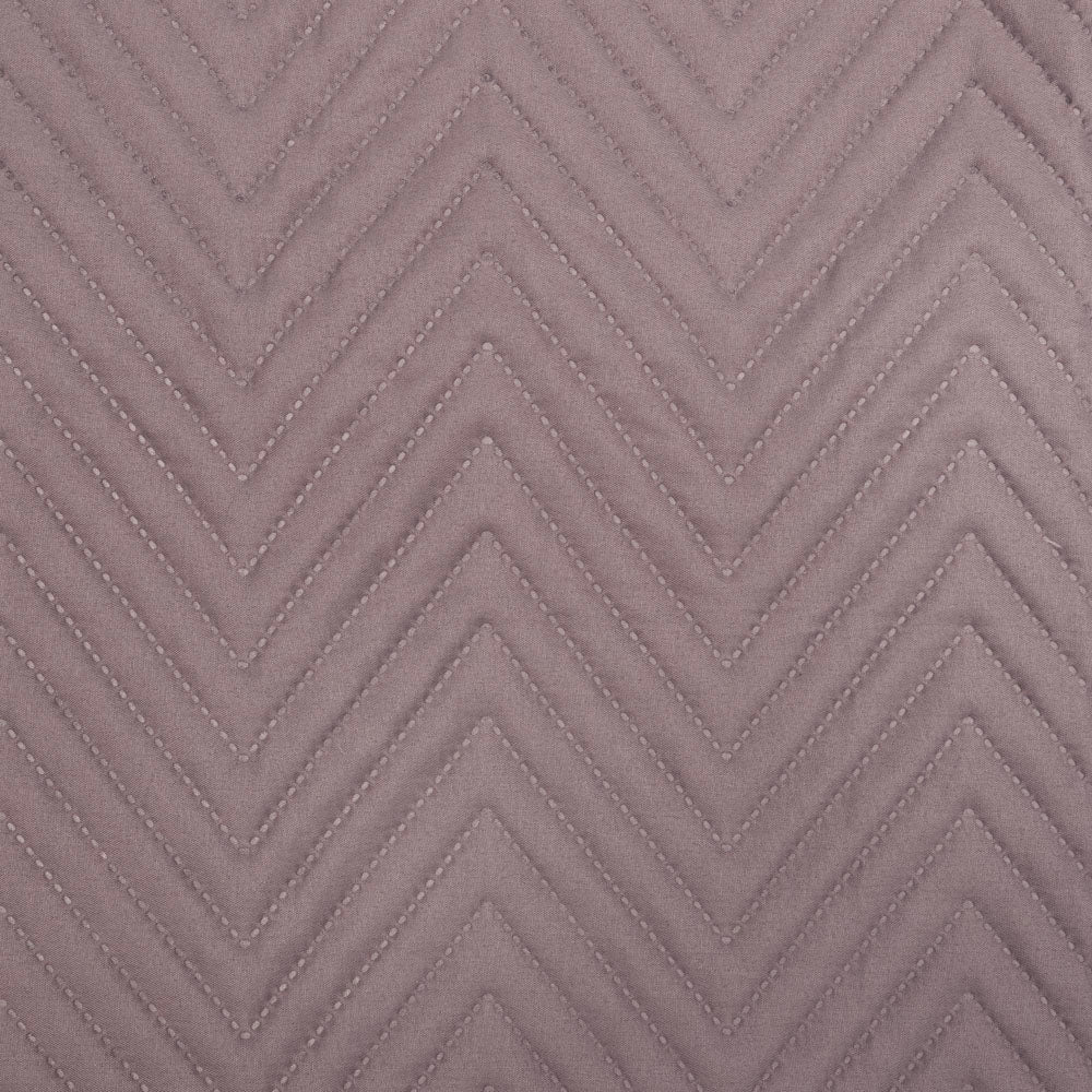 Herringbone Embossed Coverlet Set Mauve Q/K - Bambury