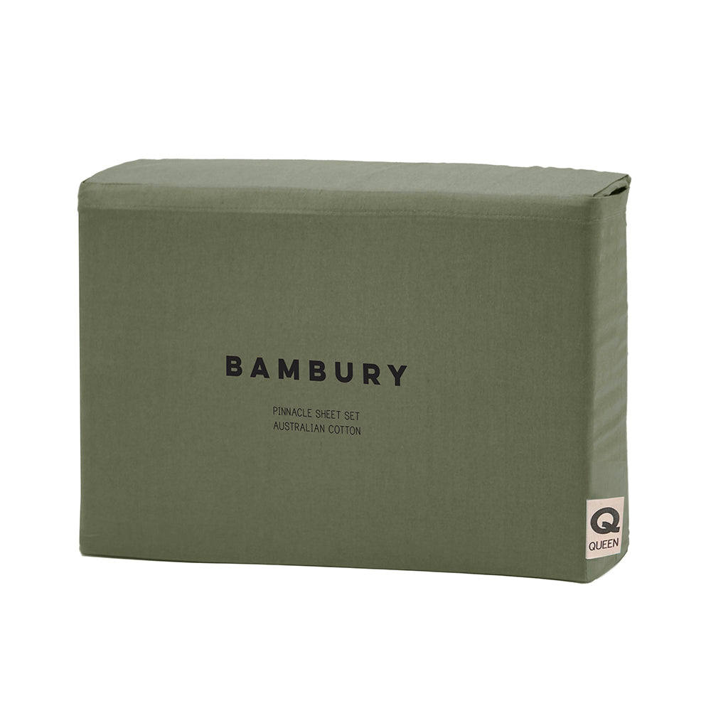 Pinnacle Sheet Set Moss Queen- Bambury
