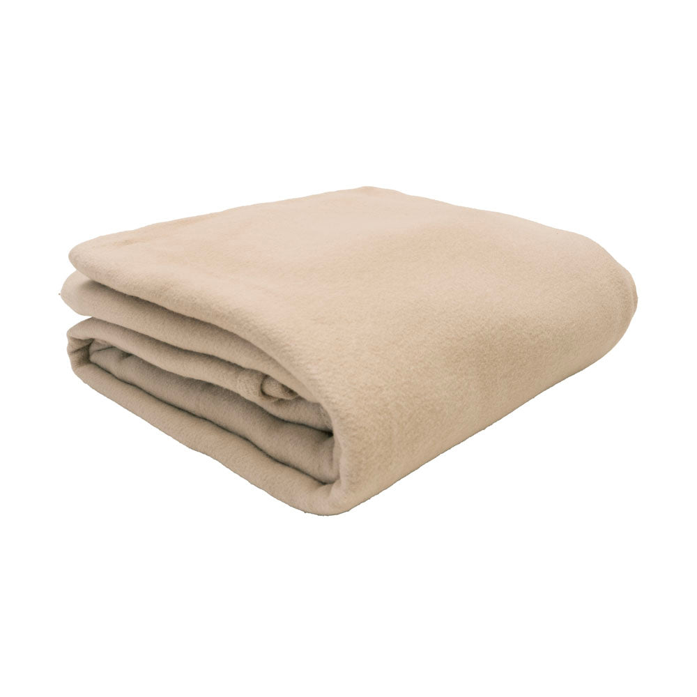 Carson Wool Bamboo Blanket Latte Single - Bambury